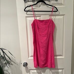 Pink Spaghetti Strap Dress